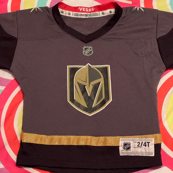 Toddler 2T 4T Vegas Golden Knights Home Jersey - Picture 3 of 6